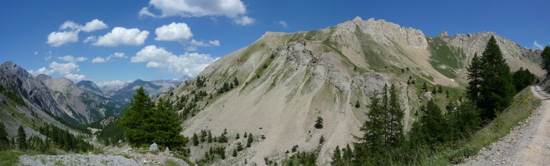 Au dessus du mélézin : Le paysage est magnifique