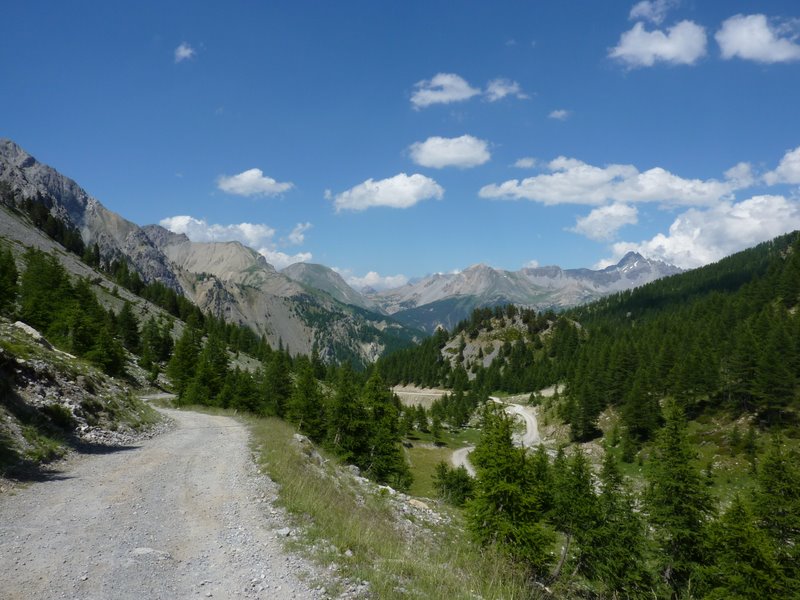 Col de l'Izoard : Regard en arrière au cours de la Montée