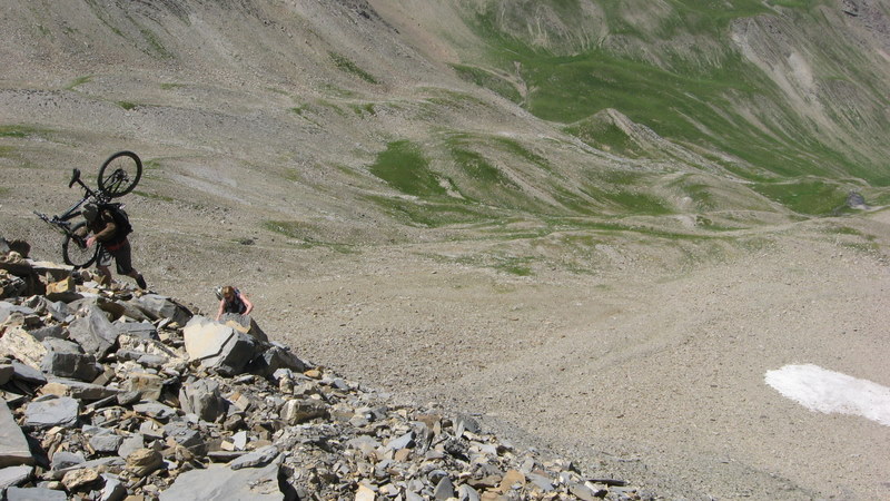 Montée au pas de Reverdillon : Le passage tendu...