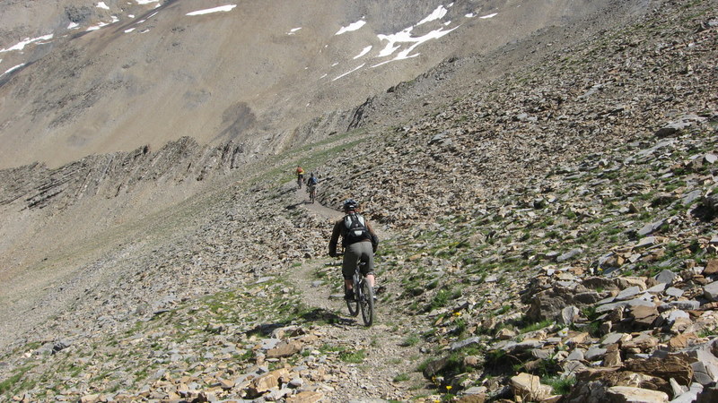 Descente Pas de Reverdillon : Sentier magnifiquement bien travaillé, merci aux traceurs !