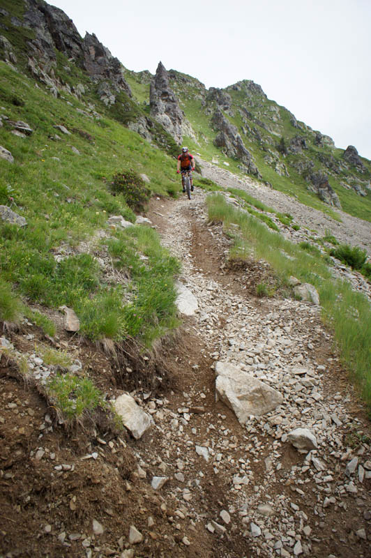 Col de la Fenêtre : descente assez tendue, mais ca passe