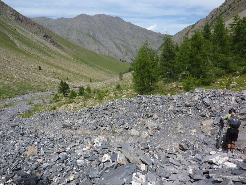 #10 vallon du Bérard : Mais où est le sentier ? Sous les ravines... vallon du Bérard : Mais où est le sentier ? Sous les ravines...