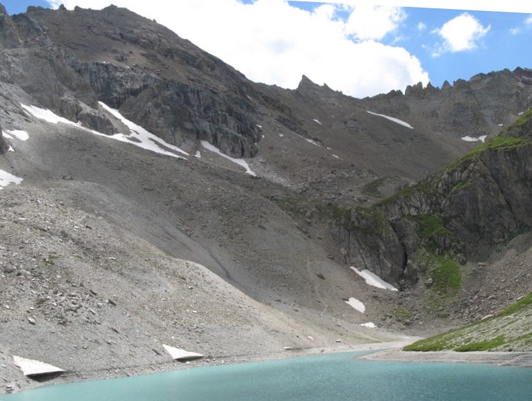 Col des Béraudes versant nord : ça passe en VTT (+/-) plutôt moins que plus