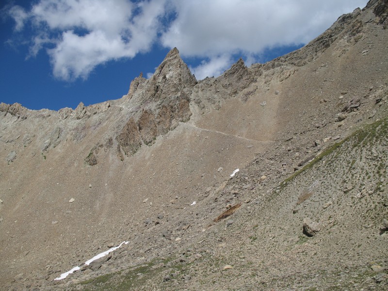 Col des Béraudes : sentier, ça passe (+/-)