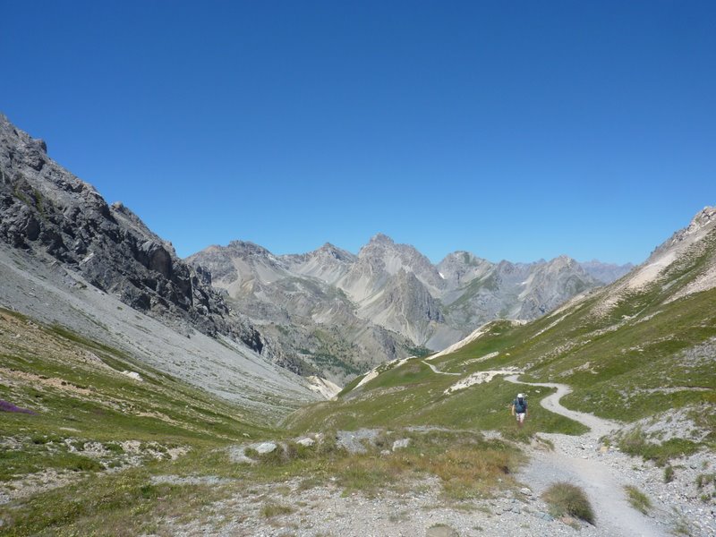 Colle della Gardetta : Vue sur le vallon derrière le Colle della Gardetta ! Terrible mais pour une autre fois !