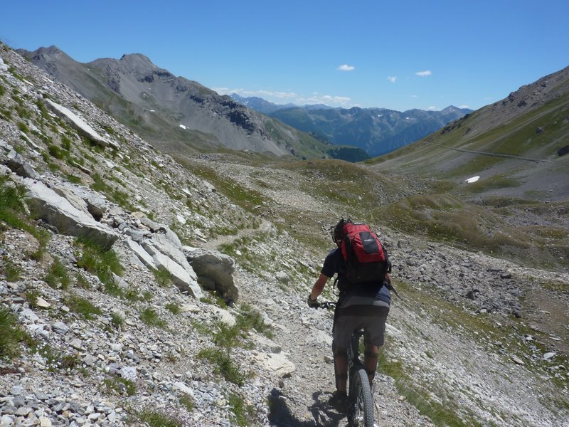 Direction le lac Oserot : Superbe descente !