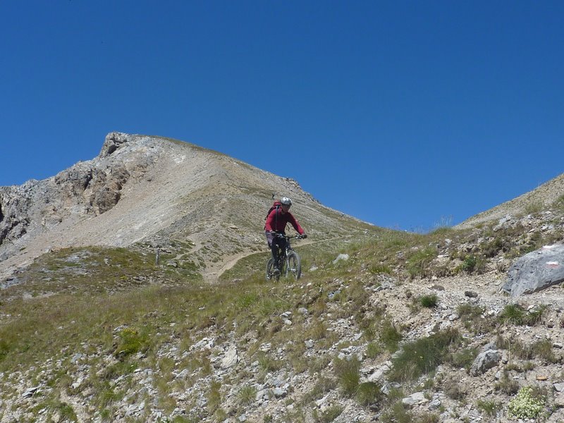 Raph : Dans les premiers mètres de descente