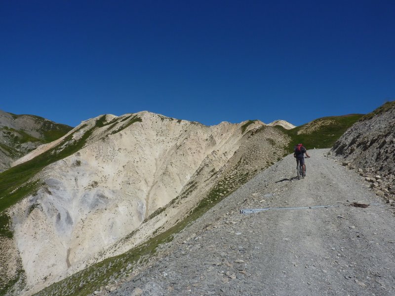 Colle di Salsas Blancias : L'arrivée est superbe