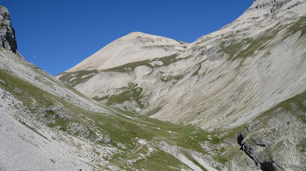 Vue le la belle descente : pour rejoindre le Vallon de Charnier