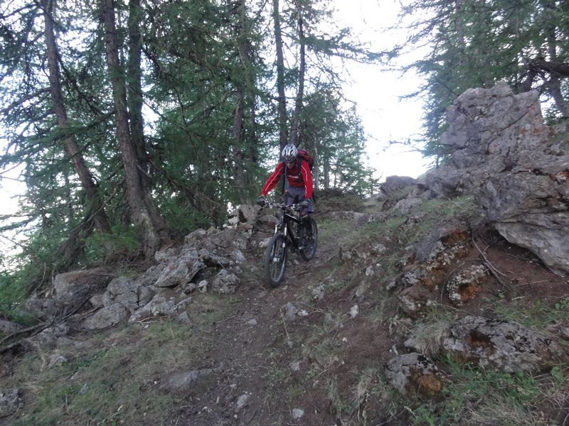 Descente de Tramouillon : Raph dans un des passages sympa