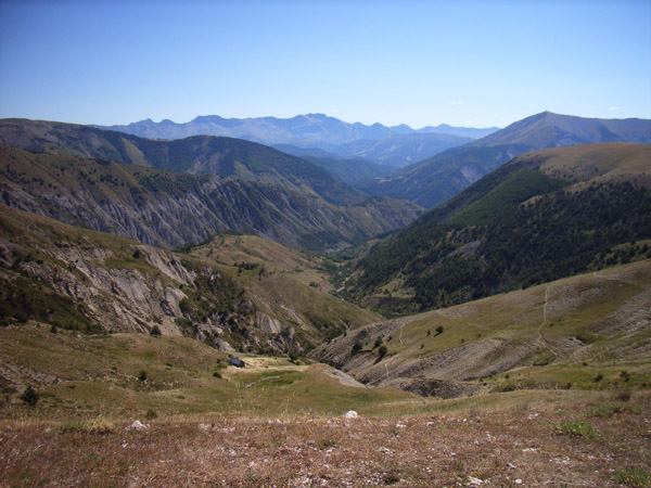 #5 Col de Clapouse : Barles tout en bas et l Col de Clapouse : Barles tout en bas et l'Estrop au fond