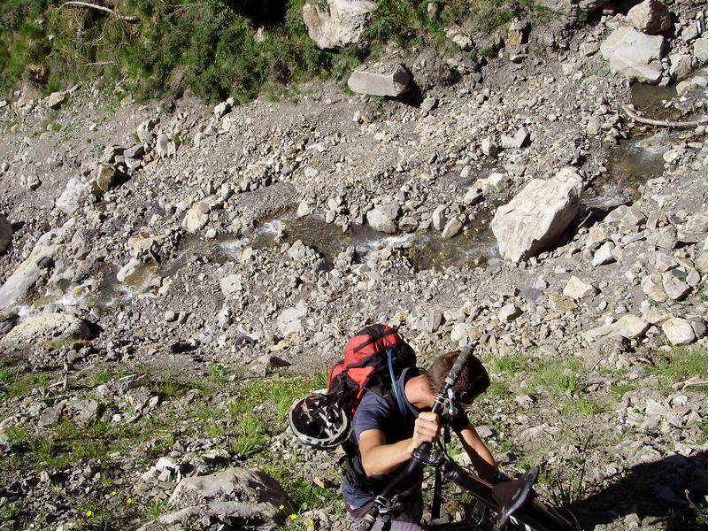 #6 Descente sur Méollion : On a même fait de la révision des appuis sur terrain fuyant ^^ Descente sur Méollion : On a même fait de la révision des appuis sur terrain fuyant ^^
