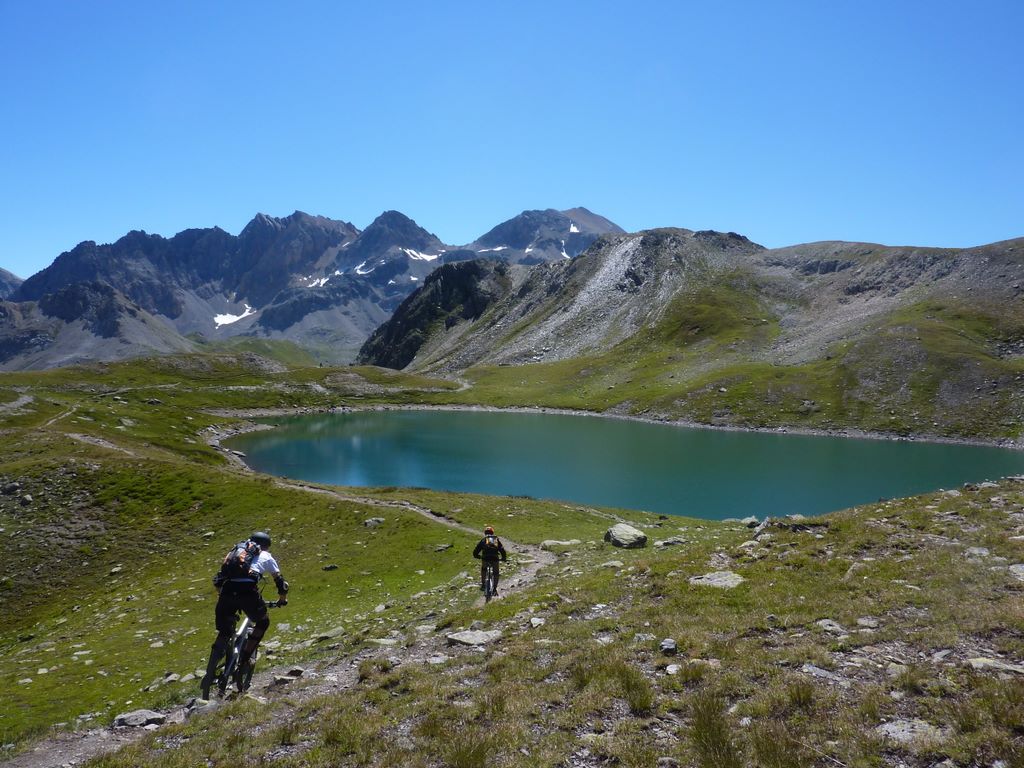 Descente sur le refuge : Superbe descente sur le refuge du Thabor