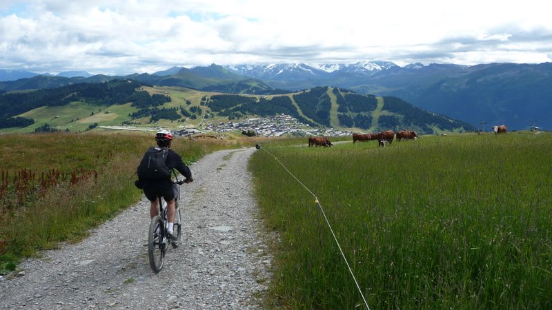 #2 Départ du Mont Bisanne : Vue sur les Saisies Départ du Mont Bisanne : Vue sur les Saisies