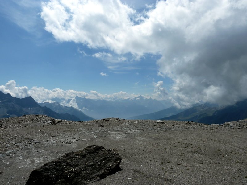 #2 Tête Blanche : Vue au S sur le massif du Grd Paradis Tête Blanche : Vue au S sur le massif du Grd Paradis