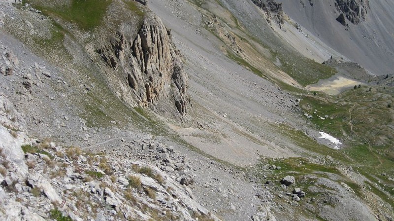 #10 Itinéraire de descente : vu du Pic des Esparges Fines Itinéraire de descente : vu du Pic des Esparges Fines