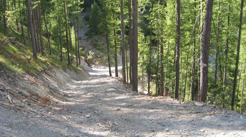 Piste du Queyron : Jusqu'au torrent, rien de neuf