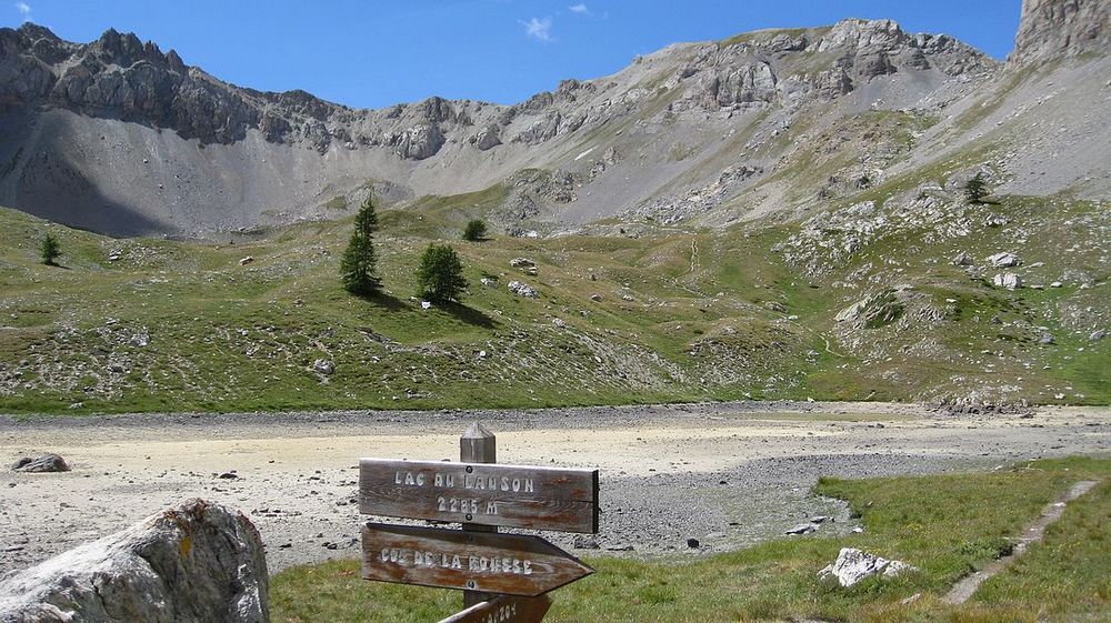 Lac du lauzon à sec...