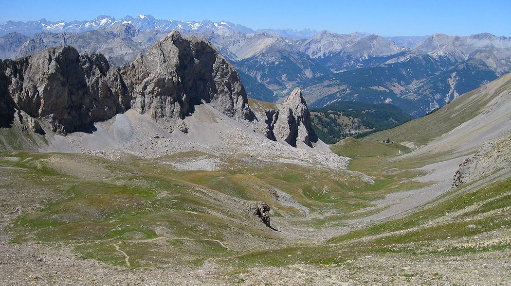 #6 Vue du col 2745m : sur le Vallon de montée !! Vue du col 2745m : sur le Vallon de montée !!