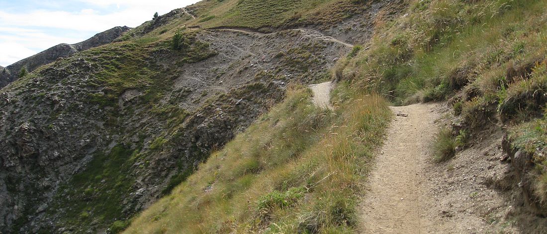 Descente sur Abriès : Sentier top lisse