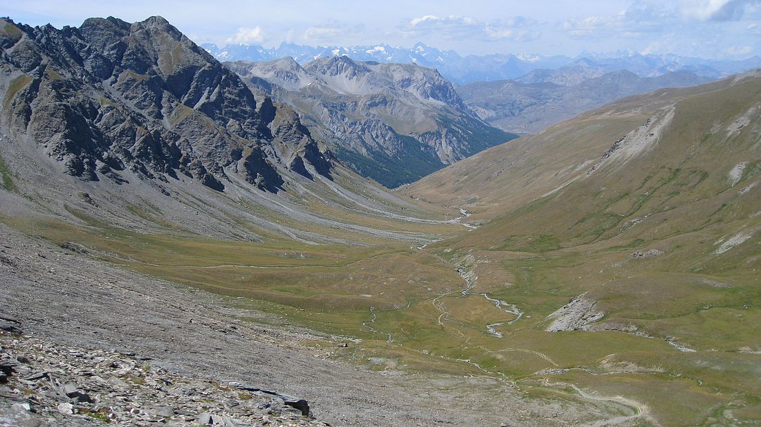 La sauvage vallon de montée : depuis les Fonts