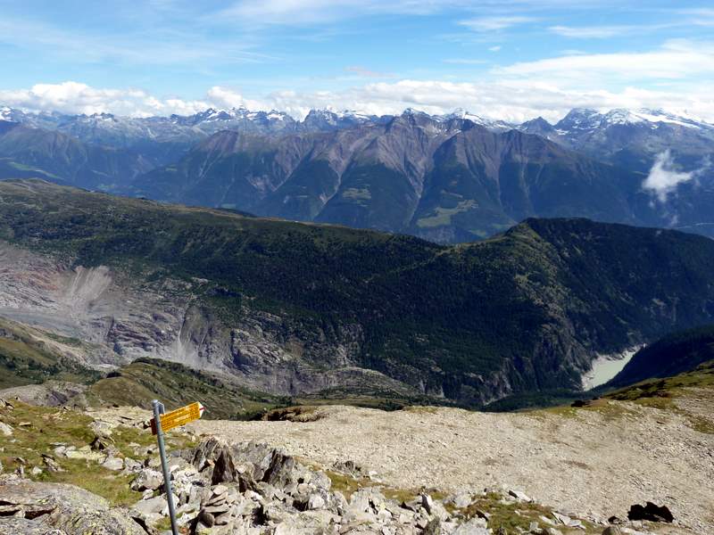 #5 Sparrhorn : Vue au S vers le Simplon Sparrhorn : Vue au S vers le Simplon