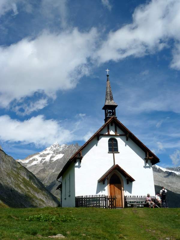 #2 Belalp : La chapelle de Belalp et le Fusshorn derrière Belalp : La chapelle de Belalp et le Fusshorn derrière
