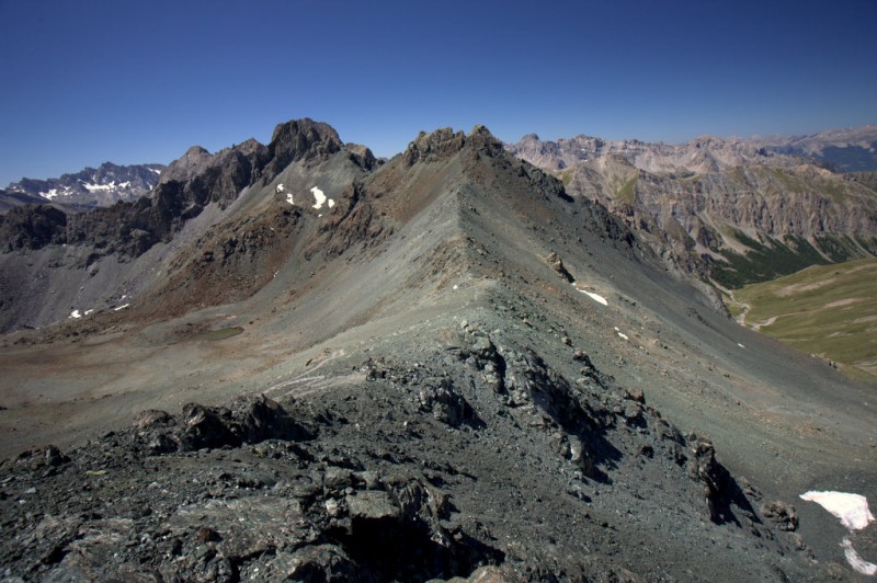 #12 Col sud du Cristillan : versant ubayen et versant queyrassien Col sud du Cristillan : versant ubayen et versant queyrassien