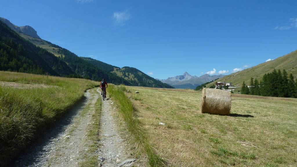 fin de week end : retour bucolique par les champs et avec le Pic de Rochebrune