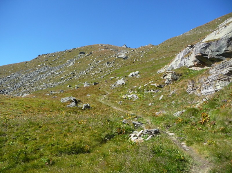 Mont Taou Blanc : Au-dessus de Meyes-Desot.