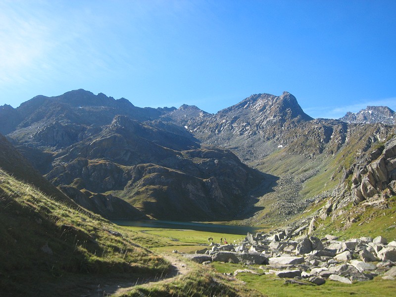 #5 lago Blu : Vue sur le Lago Blu, juste avant le col de Longet lago Blu : Vue sur le Lago Blu, juste avant le col de Longet