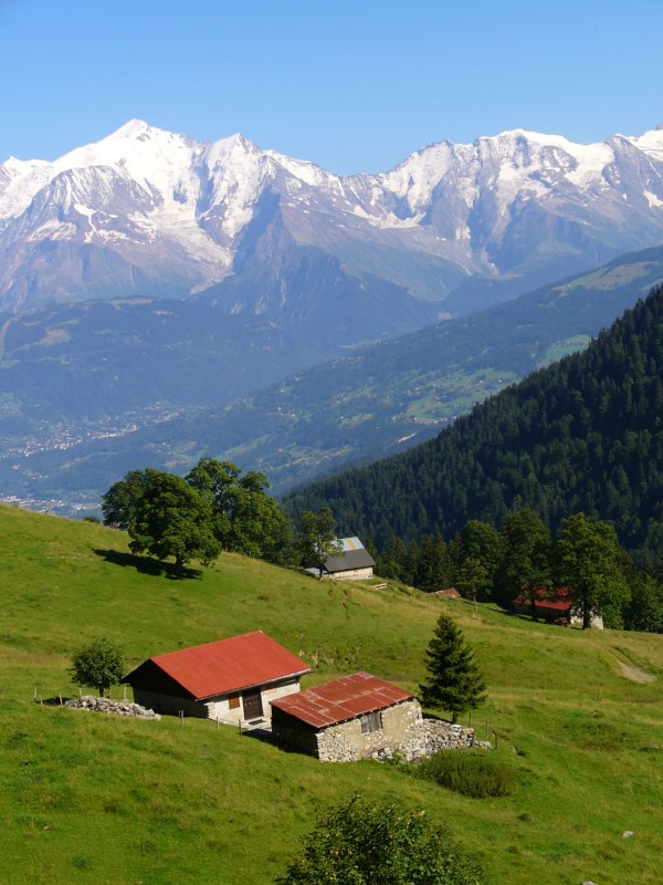 massif du Mont Blanc : Omniprésent une grande partie de la balade