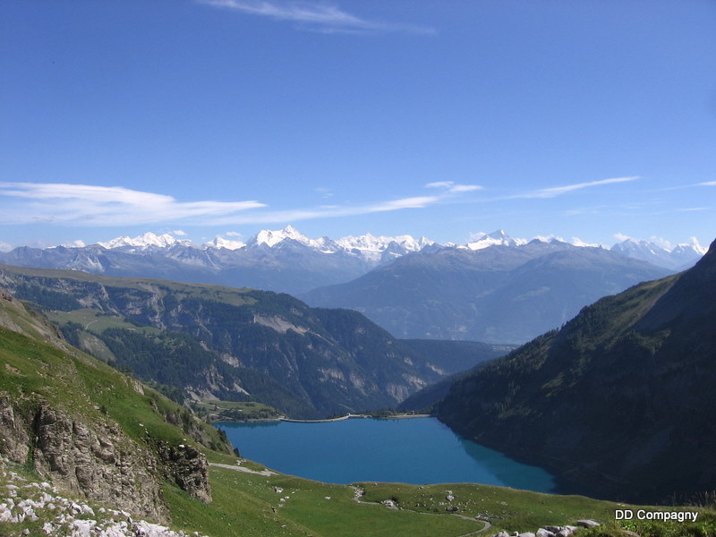 #12 Barrage : Le barrage du Rarvil et le lac de Tseuzier Barrage : Le barrage du Rarvil et le lac de Tseuzier