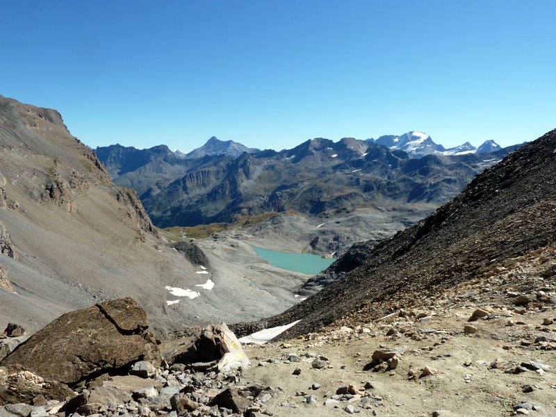 #6 Col Bassac Déré : Vue sur le Grd Paradis depuis le col Bassac Déré Col Bassac Déré : Vue sur le Grd Paradis depuis le col Bassac Déré
