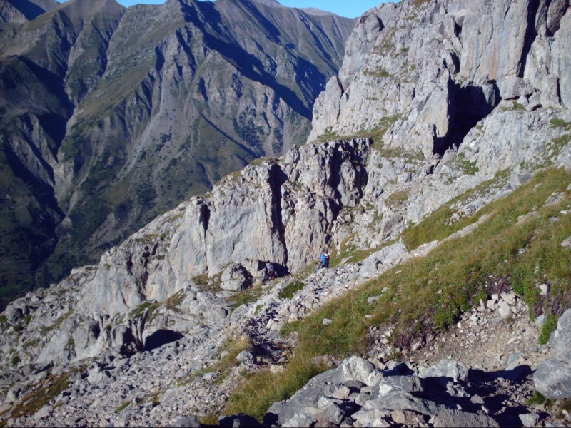 #4 Aiguilles de Chabrières : Brêche de l Aiguilles de Chabrières : Brêche de l'homme : on y est ! (presque) en tout petit
