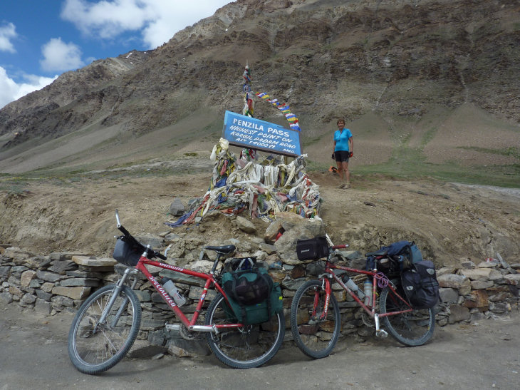 Pense La : Arrivée au pense La (4505 m)