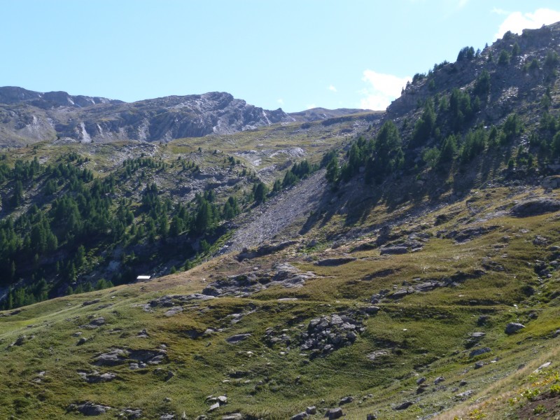 #20 Vallon de la Selle : Passage teigneux au dessus la Cabane de l Vallon de la Selle : Passage teigneux au dessus la Cabane de l'Essaumaure