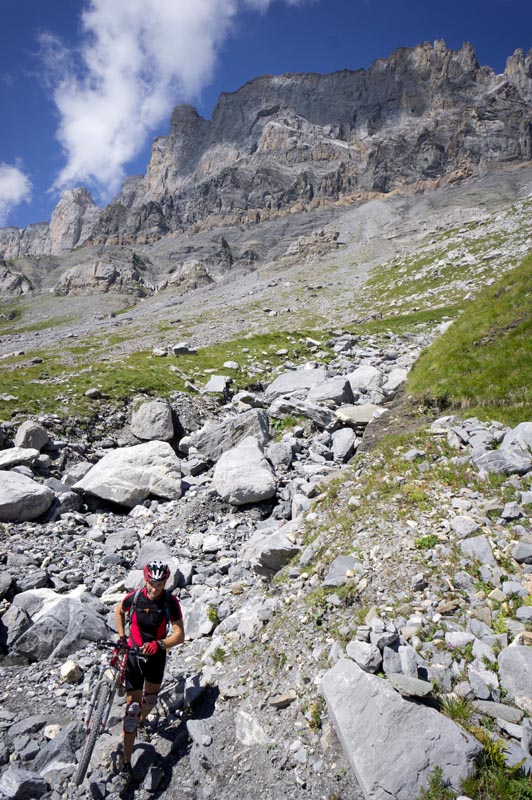 Rochers des Fiz : un petit portage ca détend