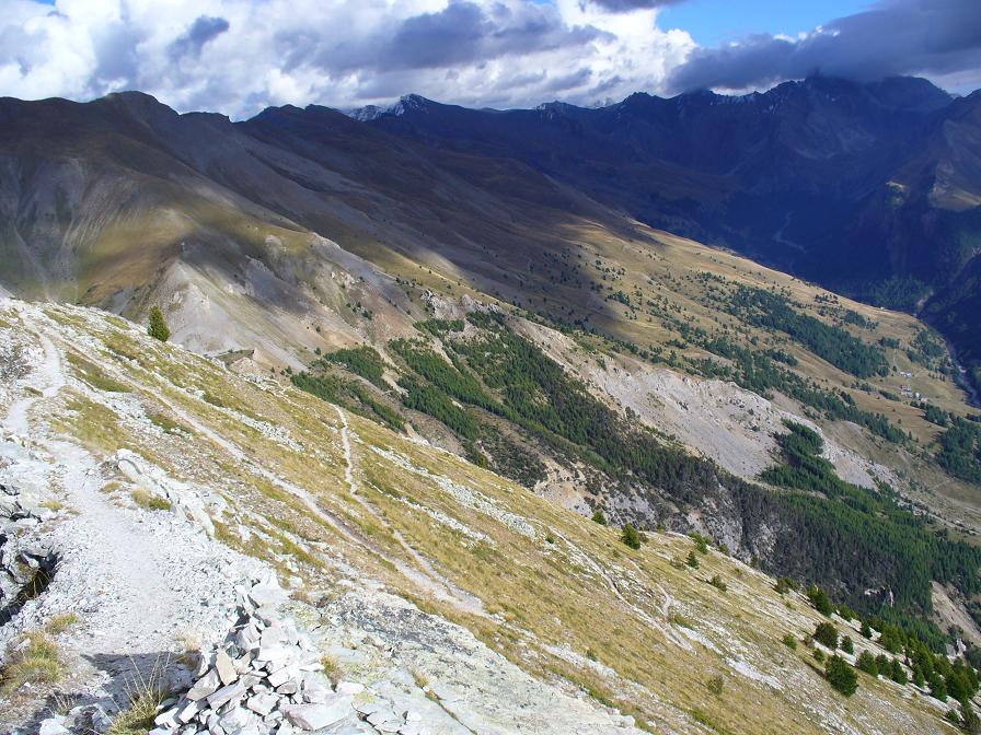 Crête des Chambrettes : La Descente