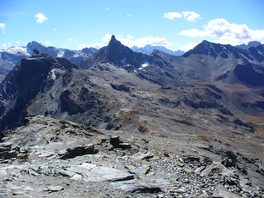 Pic Caramantran : Vue sur le Col de St-Véran