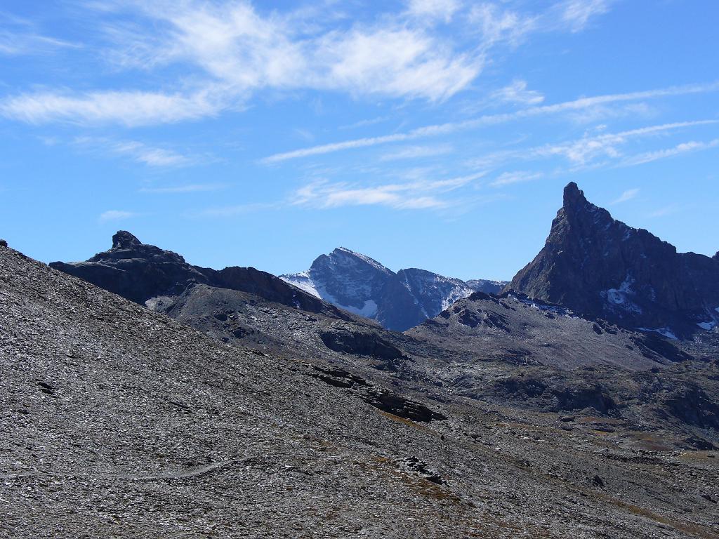 Chamoussière : Panorama au col