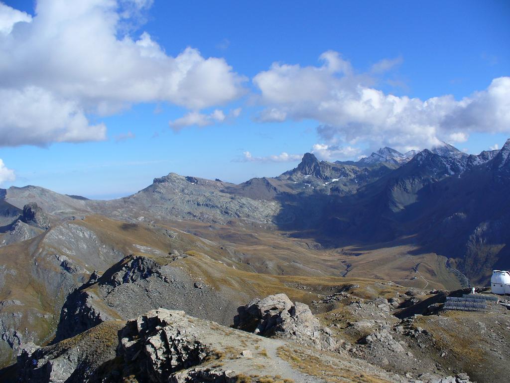 Pic Château-Renard : Chamoussière et Caramantran au loin