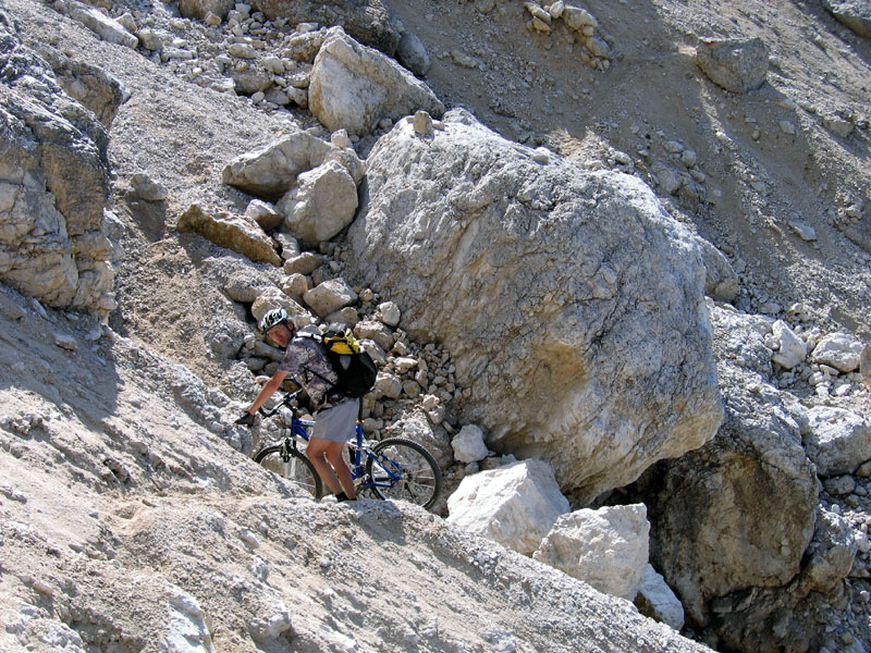 Forcella di Chiesa : On comprend aisément pourquoi Doudou ne roule pas en direction du Forecella...