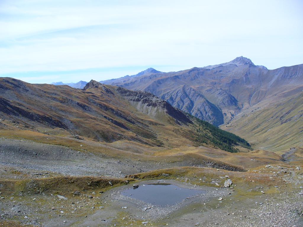 Col St-Martin : Vallée coté Roux