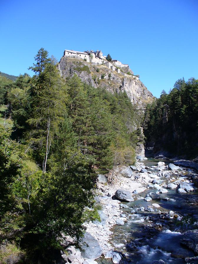 Château Queyras : Avec le soleil aujourdhui