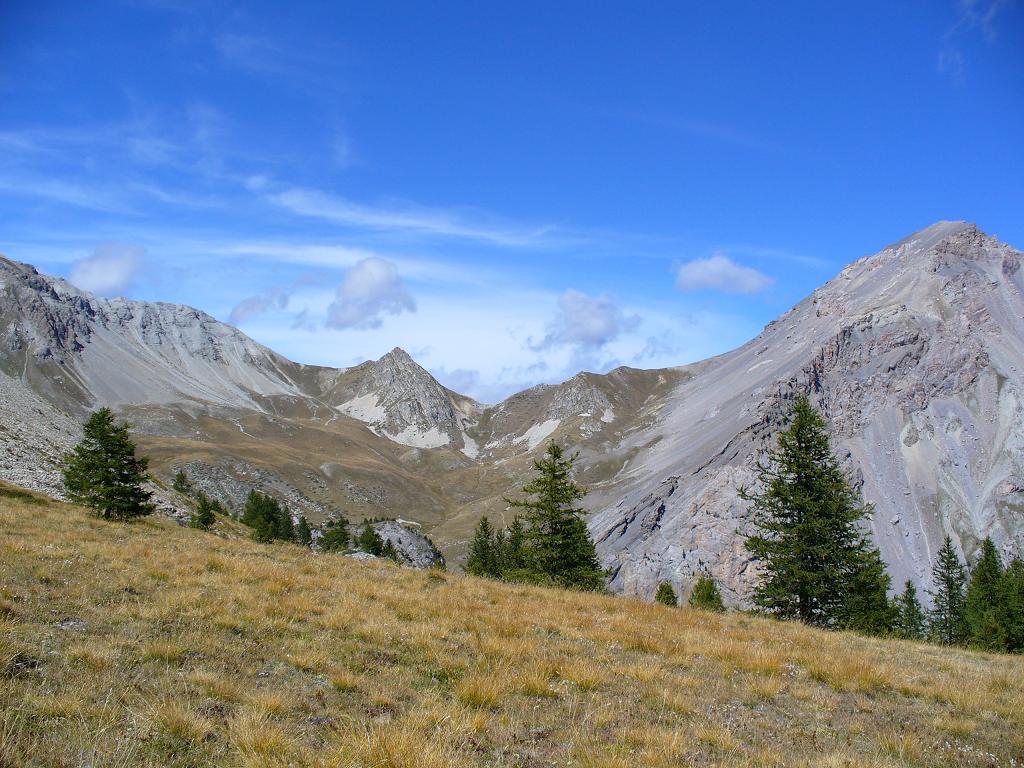 Col du Cros : Panorama pour une petite pause