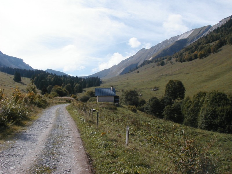 #2 Combe de l Combe de l'Arclusaz : La piste de montée en dessous des Praz