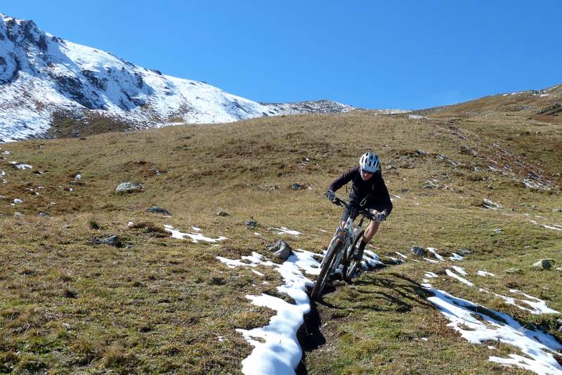 Pas des Griffes : Descente pas pire malgré un peu de neige