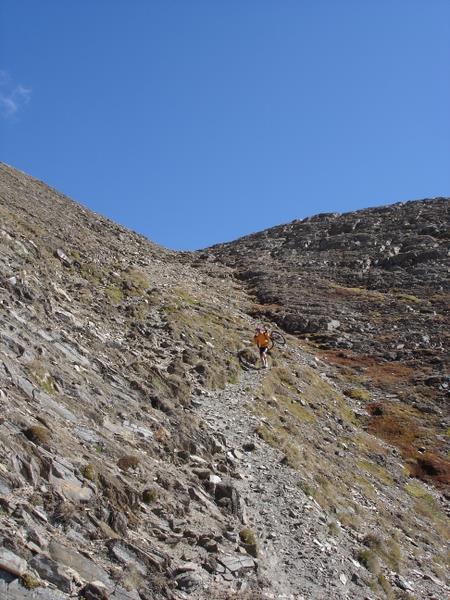 #8 Raidillon du Fülhorn : La seule partie non cyclable de l Raidillon du Fülhorn : La seule partie non cyclable de l'arête...