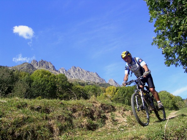 Elie : En arrivant à Vaujany, sous le Rissiou